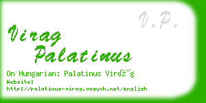 virag palatinus business card